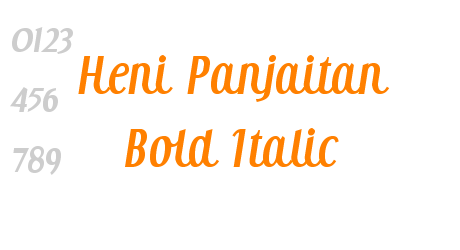 Heni Panjaitan Bold Italic