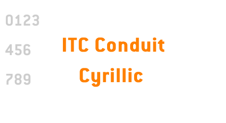 ITC Conduit Cyrillic