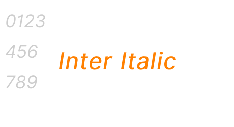 Inter Italic