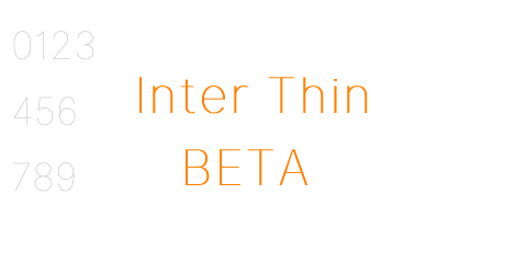Inter Thin BETA
