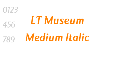 LT Museum Medium Italic