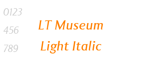 LT Museum Light Italic