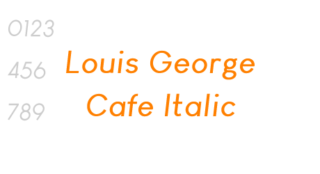 Louis George Cafe Italic