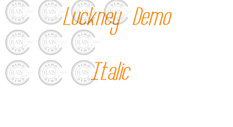 Luckney Demo Italic