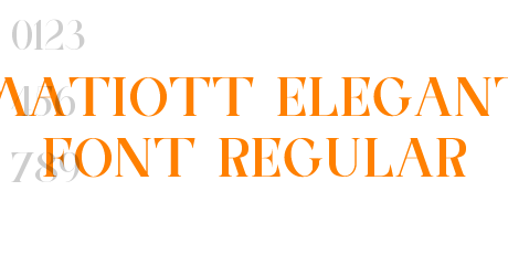 MATIOTT ELEGANT FONT Regular