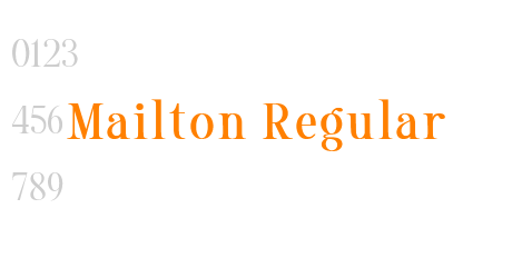 Mailton Regular