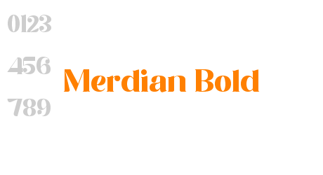 Merdian Bold