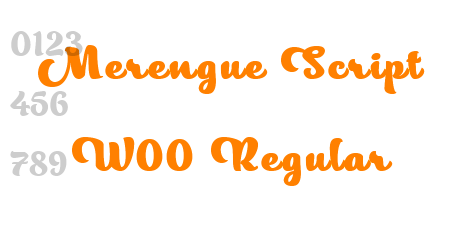 Merengue Script W00 Regular
