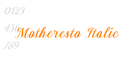Motheresto Italic