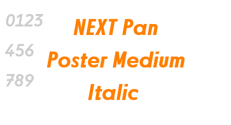 NEXT Pan Poster Medium Italic