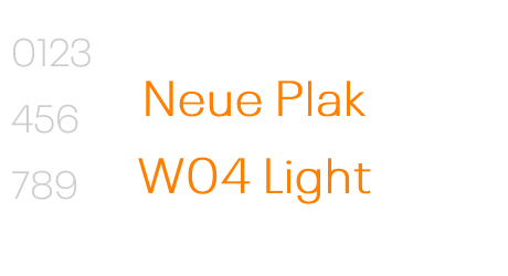 Neue Plak W04 Light