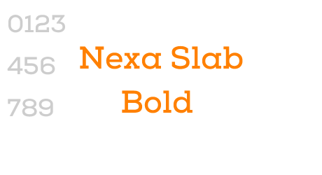Nexa Slab Bold