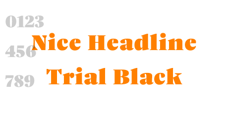 Nice Headline Trial Black