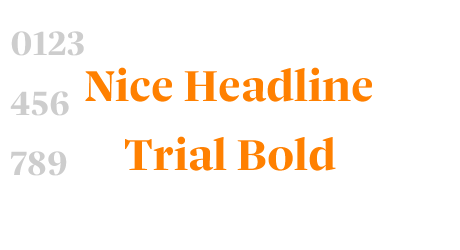 Nice Headline Trial Bold
