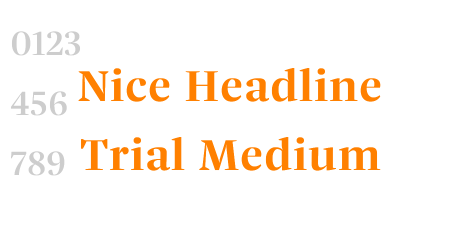 Nice Headline Trial Medium