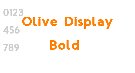 Olive Display Bold