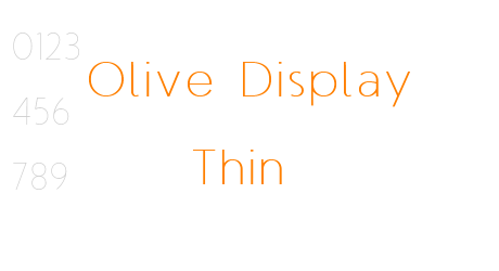Olive Display Thin