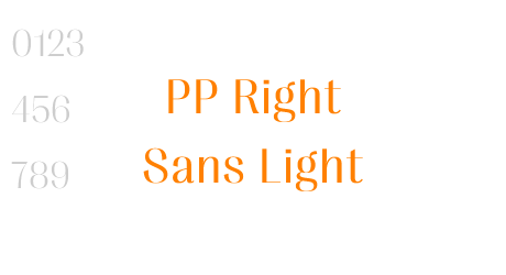 PP Right Sans Light