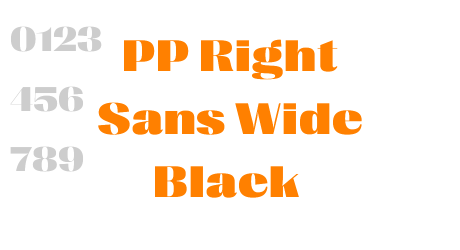 PP Right Sans Wide Black