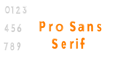 Pro Sans Serif