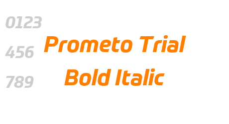 Prometo Trial Bold Italic