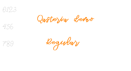 Qasteria demo Regular