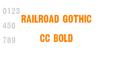 Railroad Gothic CC Bold