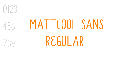 Mattcool Sans Regular