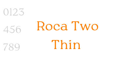 Roca Two Thin