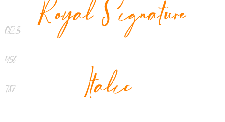 Royal Signature Italic