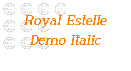 Royal Estelle Demo Italic