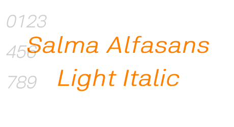 Salma Alfasans Light Italic