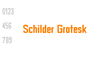 Schilder Grotesk