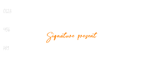 Signature present