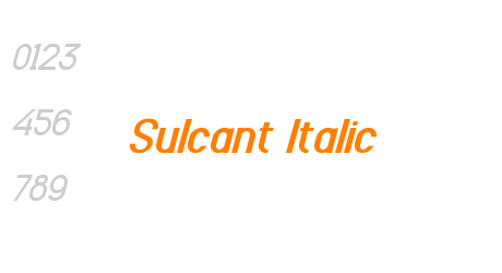 Sulcant Italic