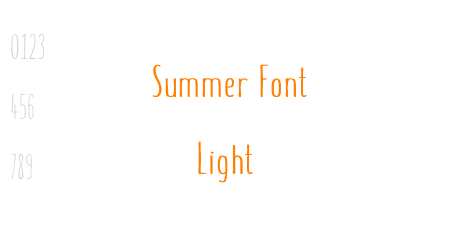 Summer Font Light