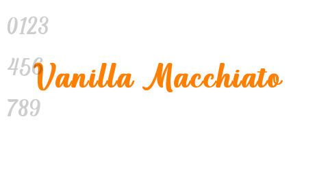 Vanilla Macchiato