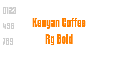 Kenyan Coffee Rg Bold