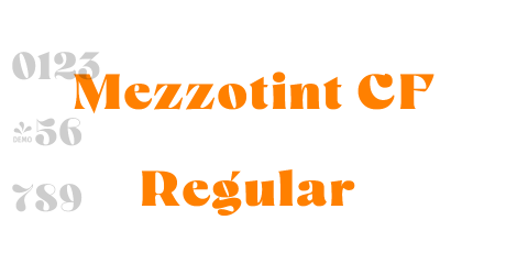 Mezzotint CF Regular
