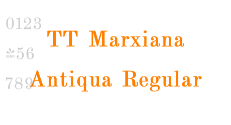 TT Marxiana Antiqua Regular