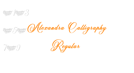 Alexandra Calligraphy Regular