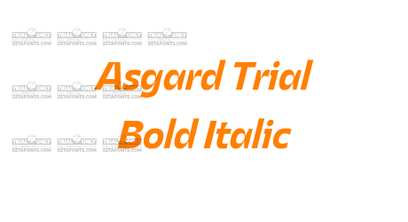 Asgard Trial Bold Italic