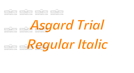 Asgard Trial Regular Italic