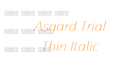 Asgard Trial Thin Italic