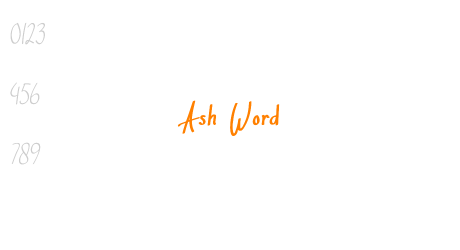 Ash Word