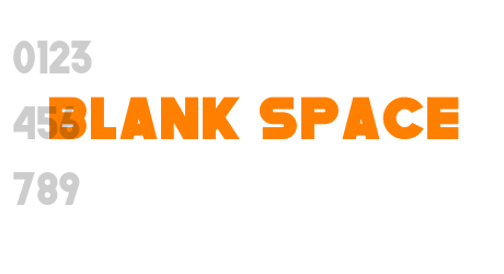 BLANK SPACE