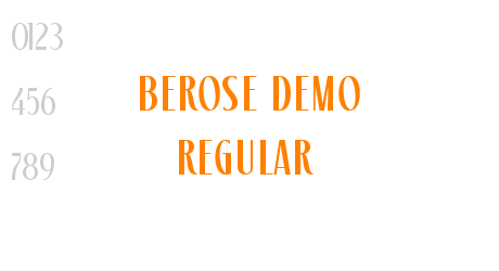 Berose Demo Regular