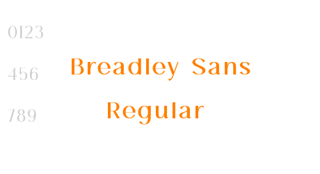 Breadley Sans Regular