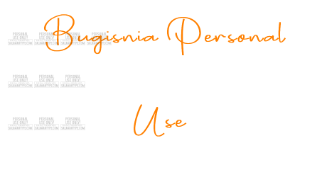 Bugisnia Personal Use