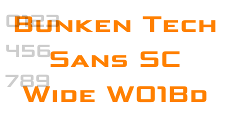 Bunken Tech Sans SC Wide W01Bd